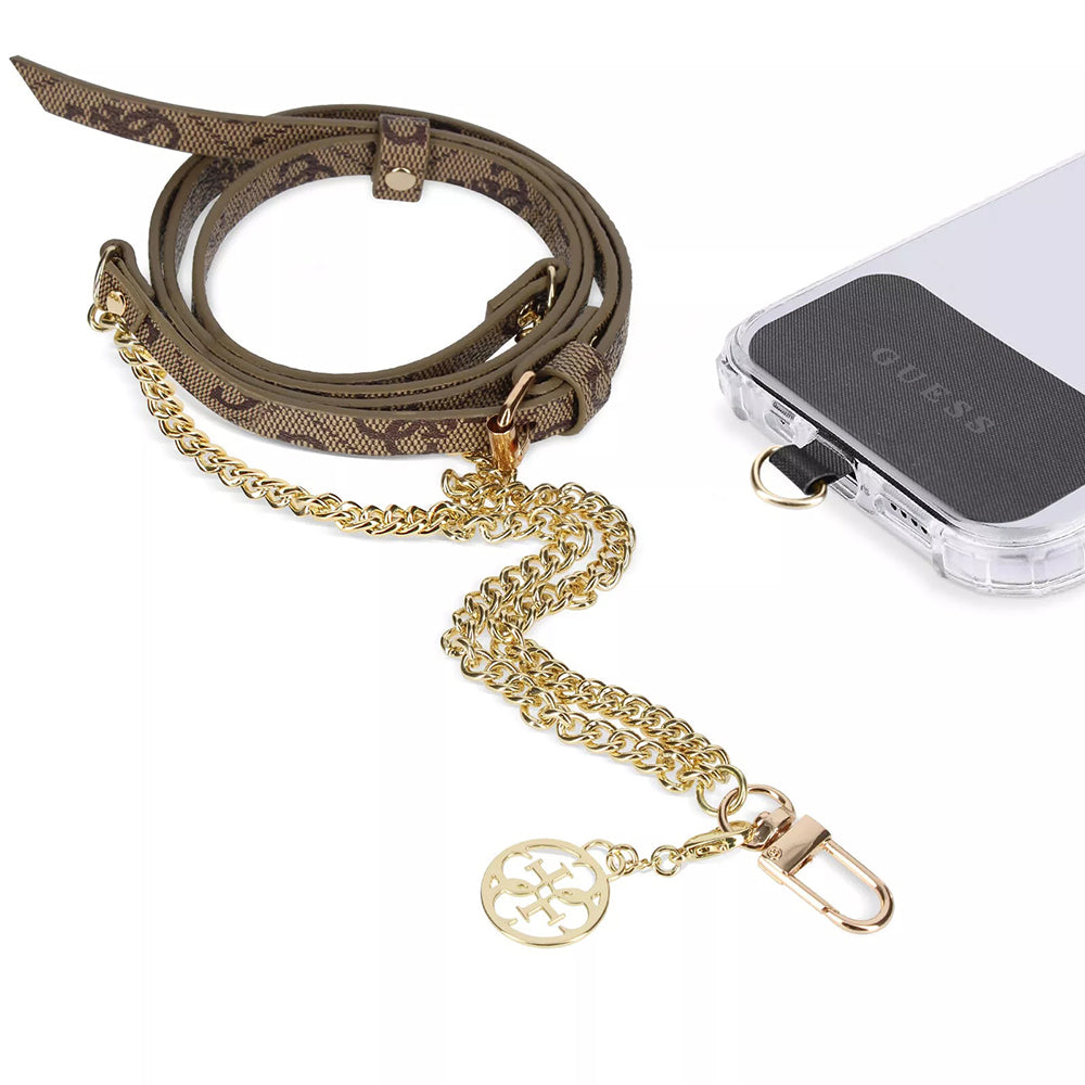 Cordón para Teléfono Guess 4G Chain CBDY, Marrón
