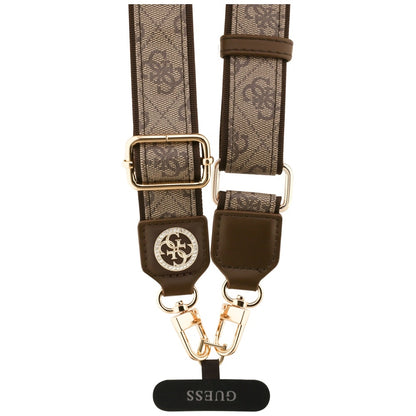 Cordón para Teléfono Guess 4G Strass Metal Logo, Marrón