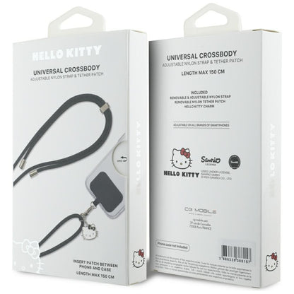 Cordón para teléfono Hello Kitty Crossbody, Negro