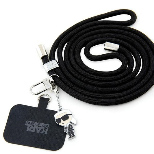 Cordón para Teléfono Karl Lagerfeld Ikonik Karl, Universal, Negro