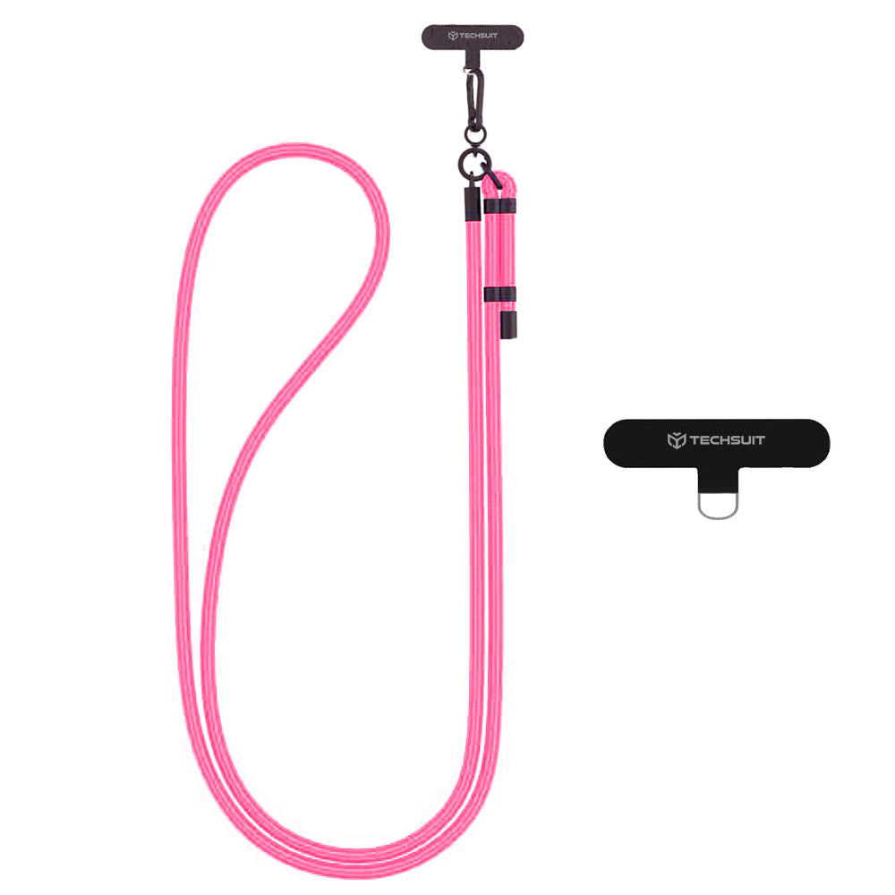 Cordón para teléfono Techsuit RCS1-05, Rosa oscuro
