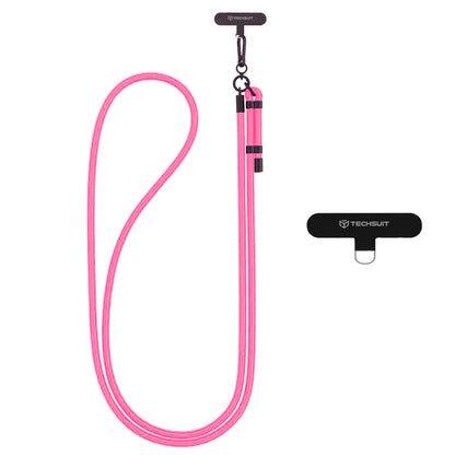 Cordón para teléfono Techsuit RCS1-05, Rosa oscuro