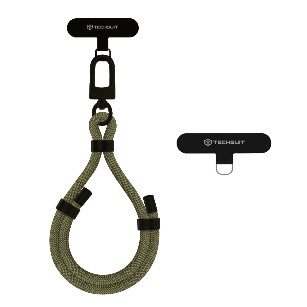 Cordón para teléfono Techsuit RWS1-04, Caqui