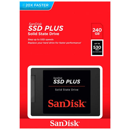 Unidad de estado sólido (SSD) SanDisk Plus, 2,5 pulgadas, 240 GB, SATA III SDSSDA-240G-G26 