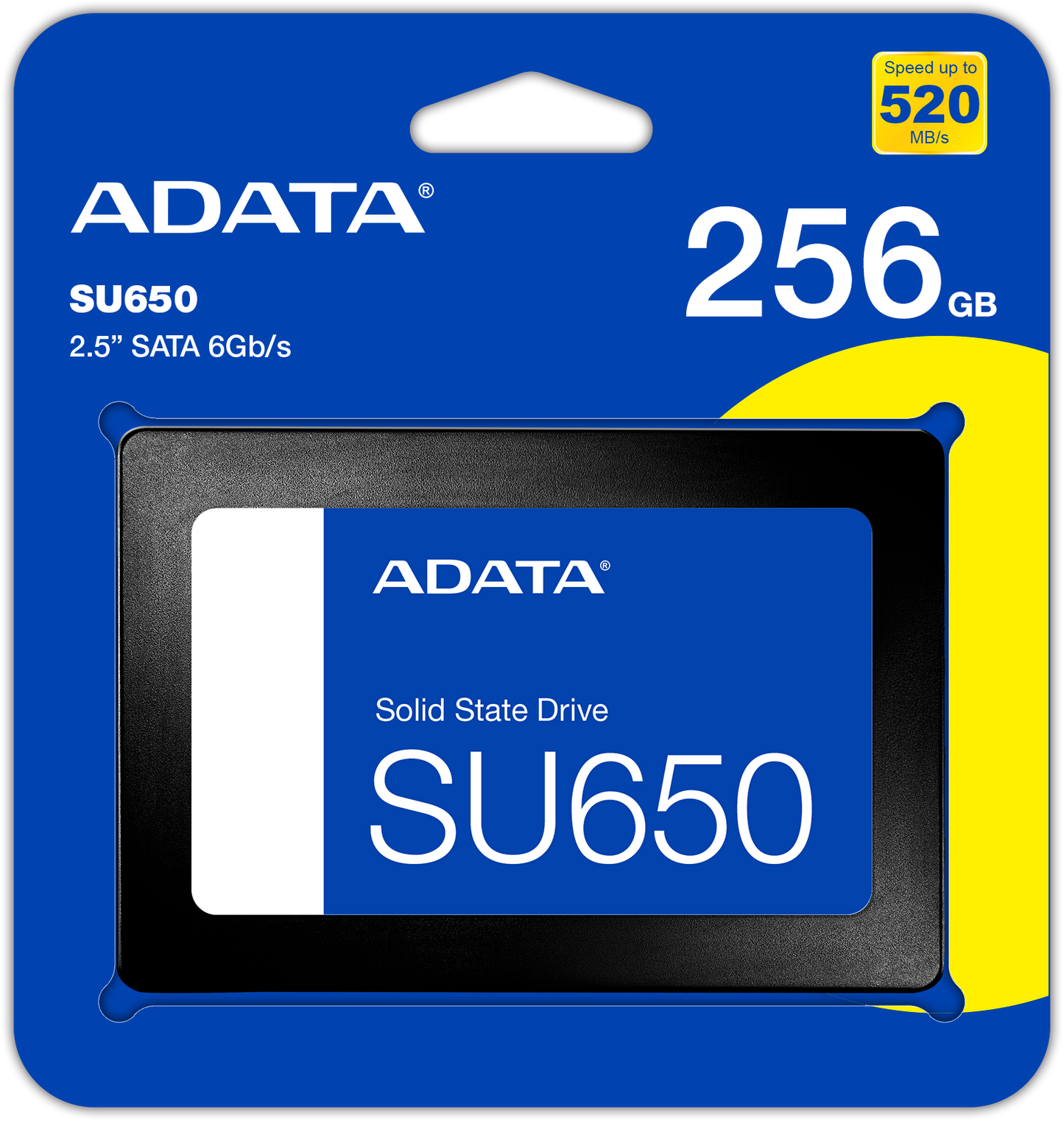 Unidad de estado sólido (SSD) Adata SU650, 2,5 pulgadas, 256 GB, SATA III ASU650SS-256GT-R 