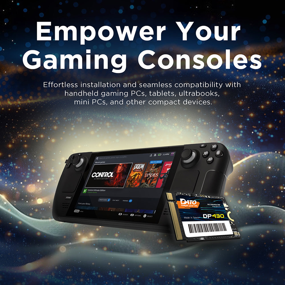 Solid State Drive (SSD) Dato DP430, NVME M.2 2230, PCIE Gen4x4, 1TB, Negro DP430SSD-1TB