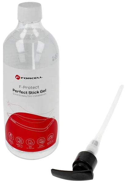 Solución Gel Forcell Perfect Stick para aplicación de Lámina Protectora de Plástico / Silicona, 1l.