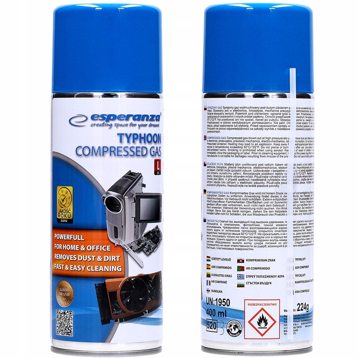Spray de Limpieza Espuma Esperanza ES102, 400ml