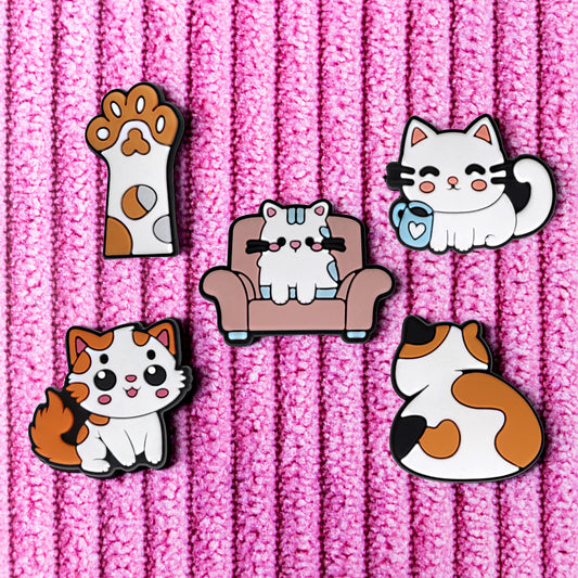 Sticker 3D OEM Gato para Funda de Teléfono / Tableta, Set de 5 piezas, Multicolor
