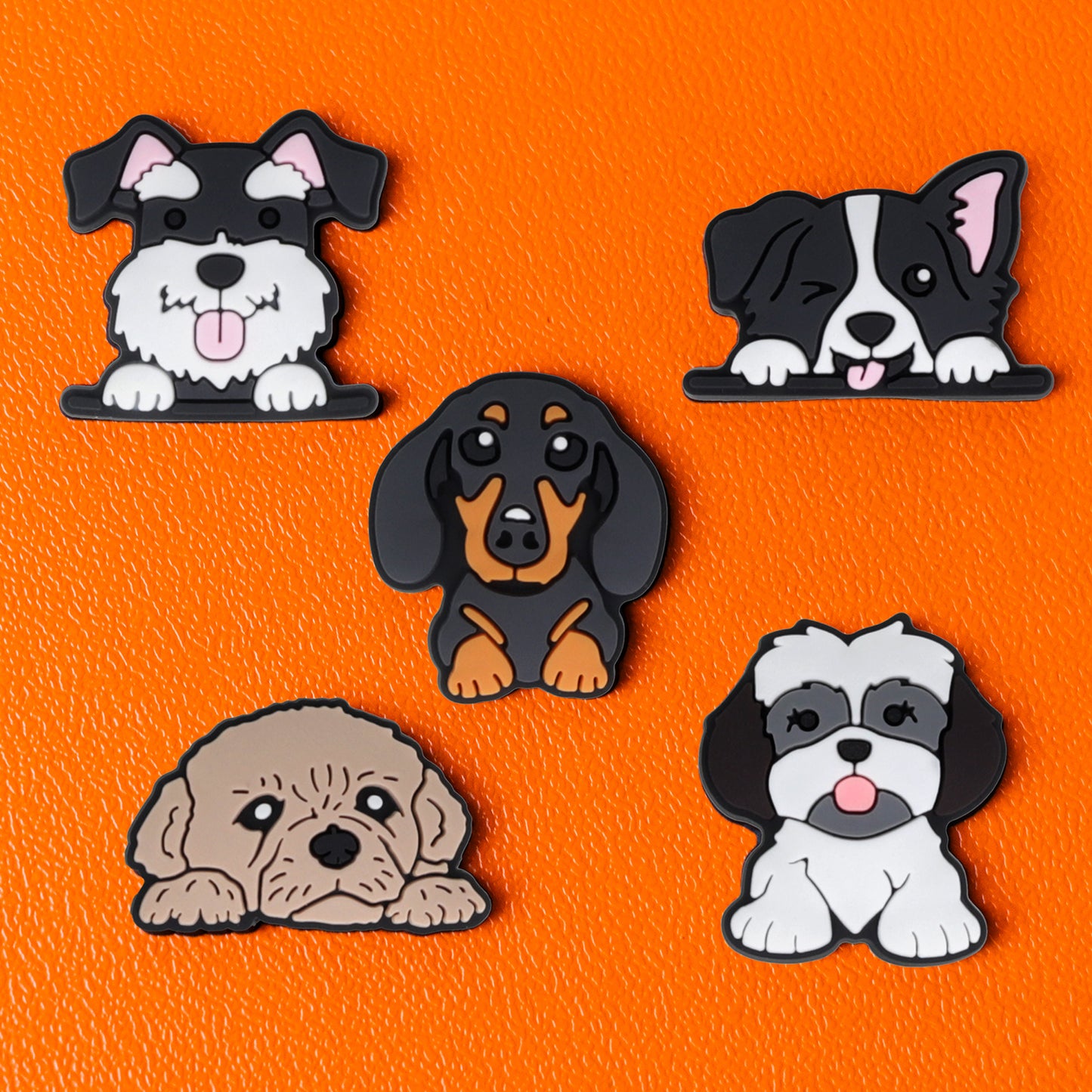 Pegatina 3D OEM Dog para Funda de Teléfono / Tableta, Set de 5 piezas, Multicolor