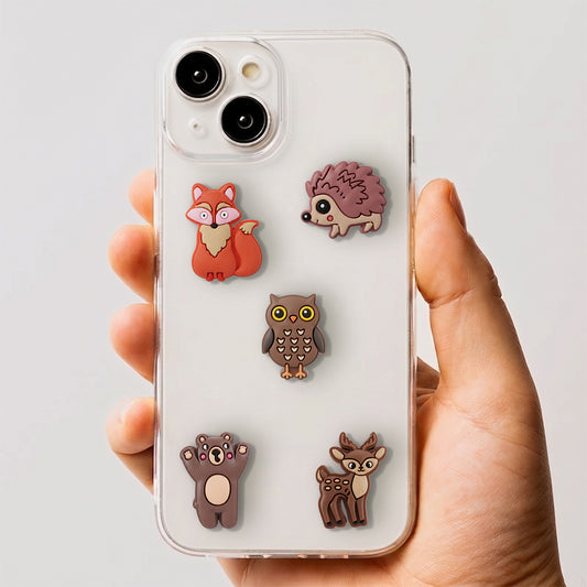 Sticker 3D OEM Forest para Funda de Teléfono / Tableta, Set de 5 piezas, Multicolor