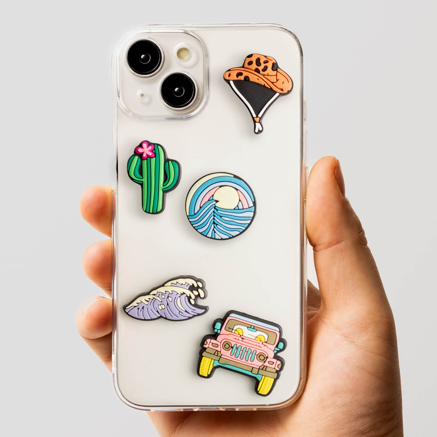 Sticker 3D OEM Summer para Funda de Teléfono / Tableta, Set de 5 piezas, Multicolor