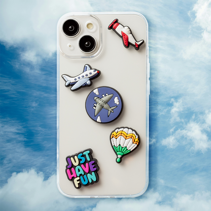 Pegatina 3D OEM Travel para Funda de Teléfono / Tableta, Set de 5 piezas, Multicolor