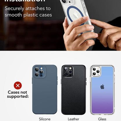 Pegatina Metálica ESR HaloLock, Set de 2 piezas, Azul