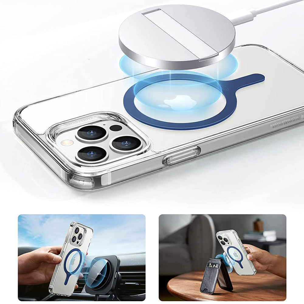 Pegatina Metálica ESR HaloLock, Set de 2 piezas, Azul