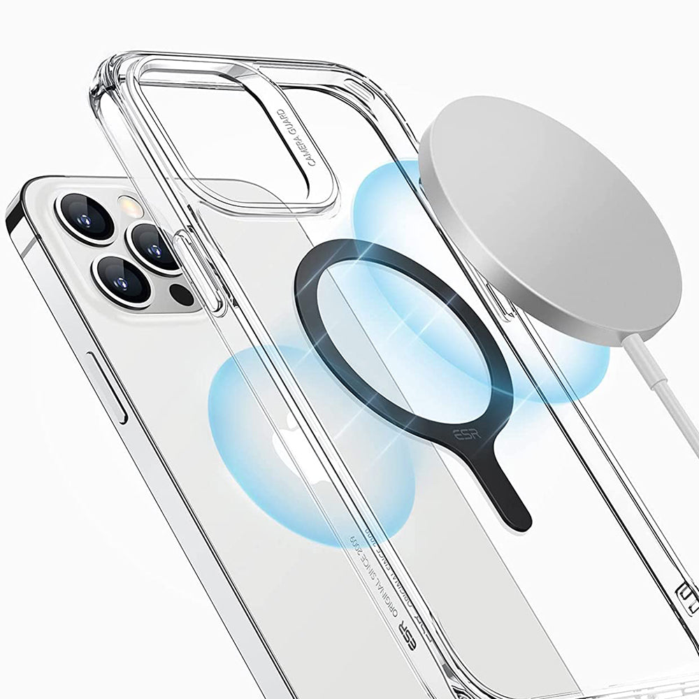 Pegatina Metálica ESR HaloLock, Set de 2 piezas, Negro