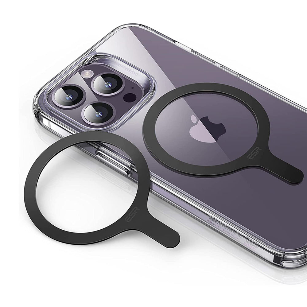 Pegatina Metálica ESR HaloLock, Set de 2 piezas, Negro