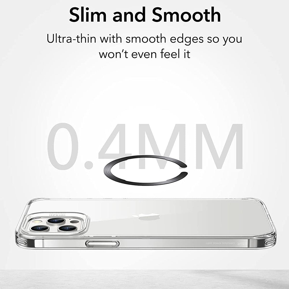 Pegatina Metálica ESR HaloLock, Set de 2 piezas, Negro Plateado