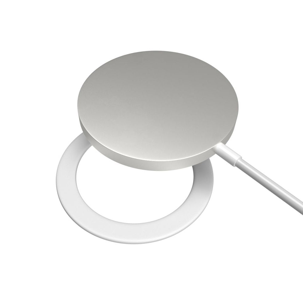 Pegatina Metálica Fija, Blanca