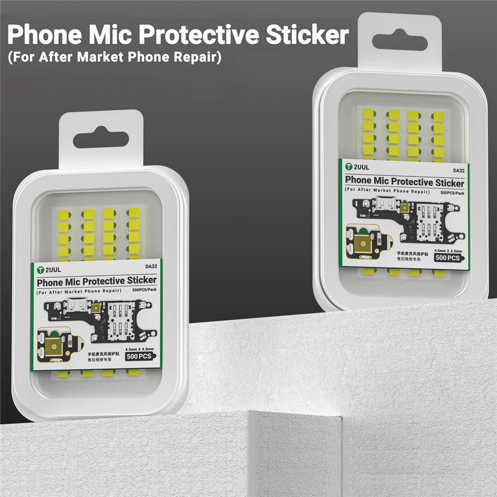 Pegatina de Protección para Micrófono 2UUL DA32, Set de 500 piezas