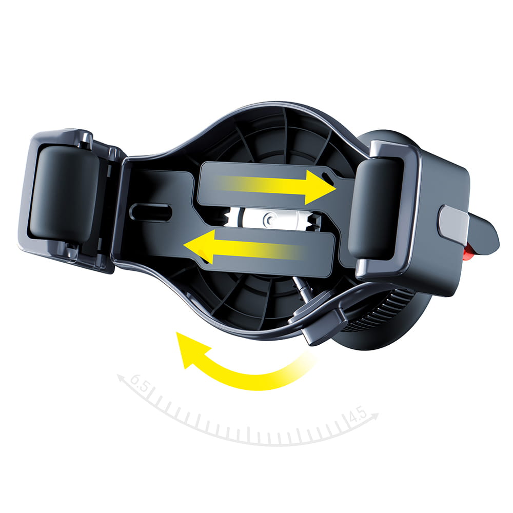Soporte para Auto 3MK Memo Hug, 4.5 pulgadas - 6.7 pulgadas, Negro