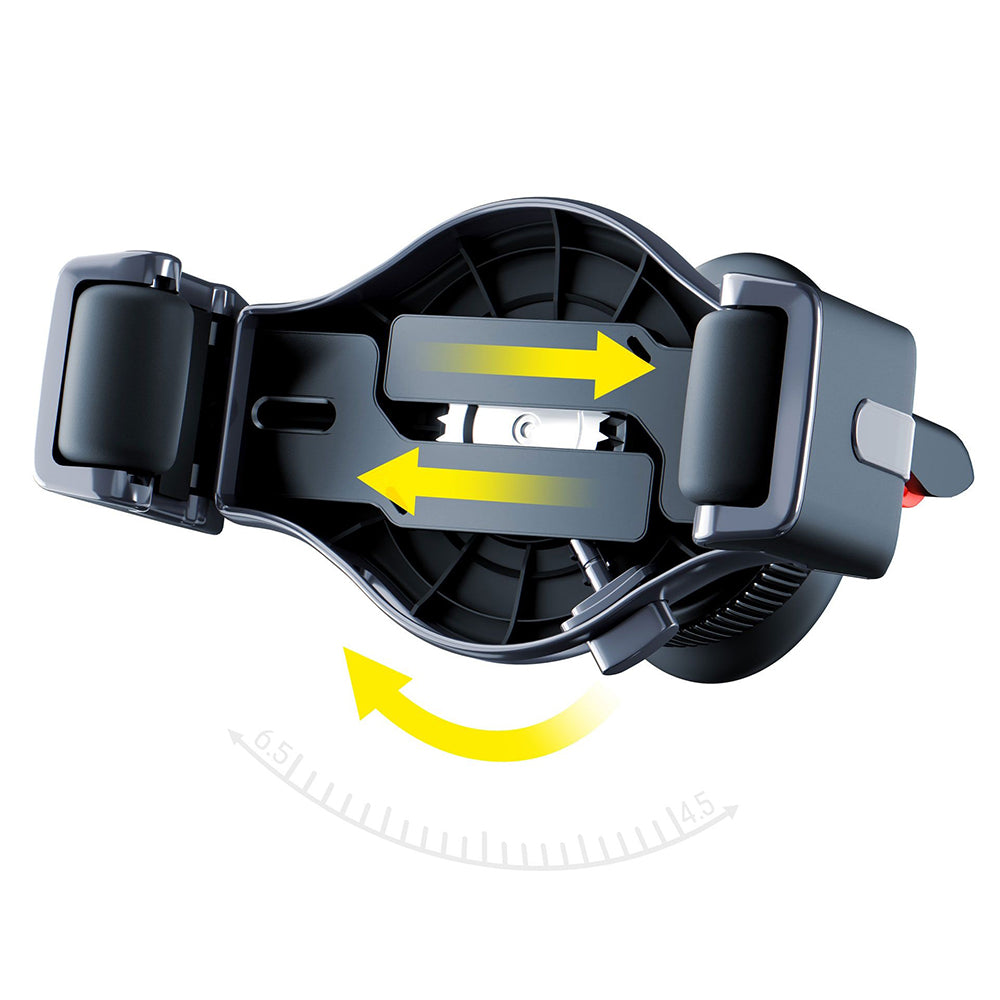 Soporte para Auto 3MK Memo Hug, 4.5 pulgadas - 6.7 pulgadas, Negro