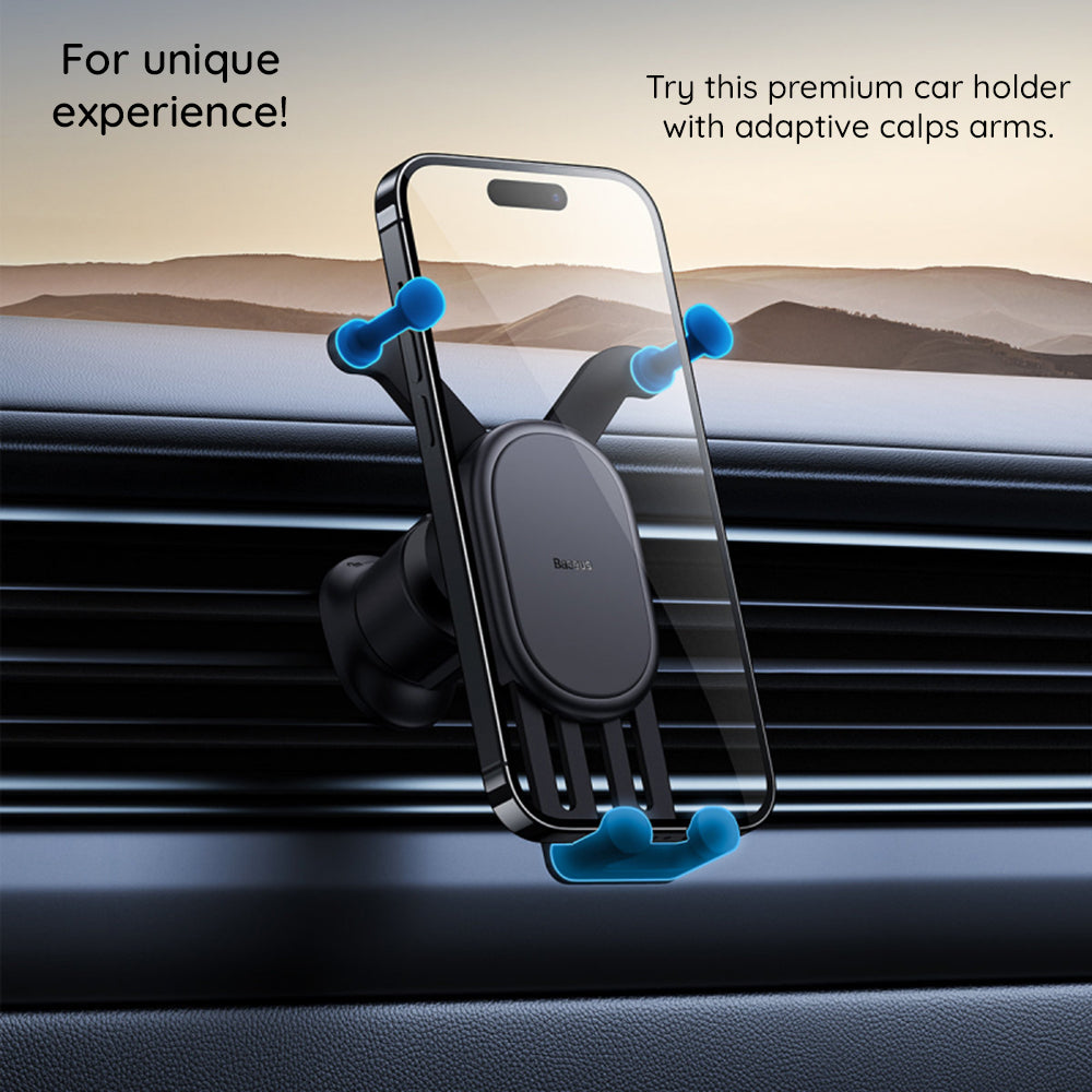 Soporte Auto Baseus Pro, Universal, Negro SUWX030001