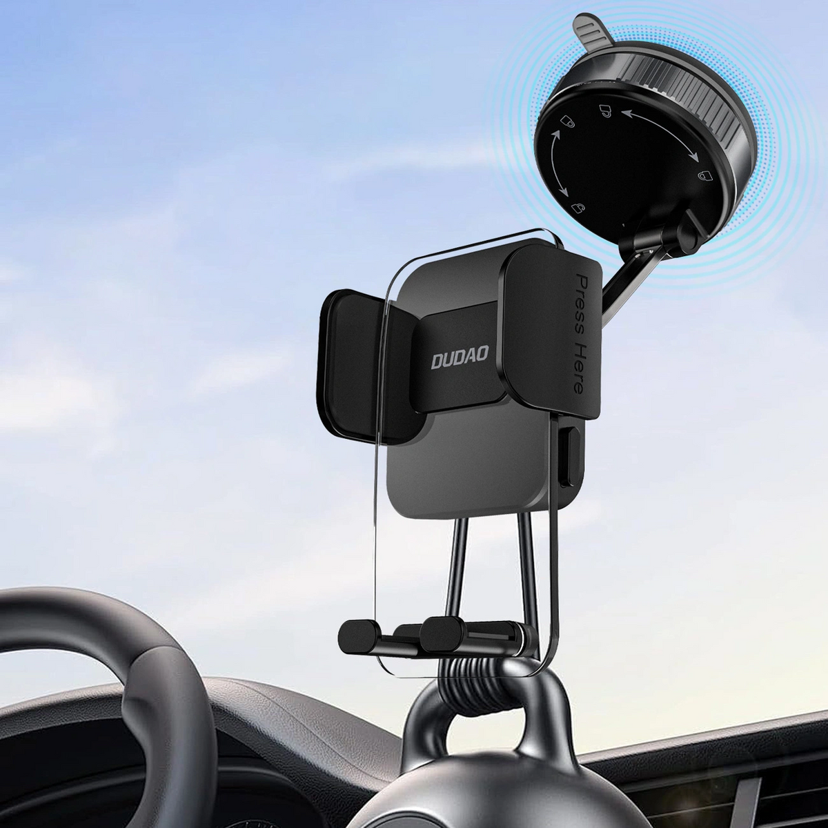 Soporte para Auto Dudao F24Plus, Universal, Negro