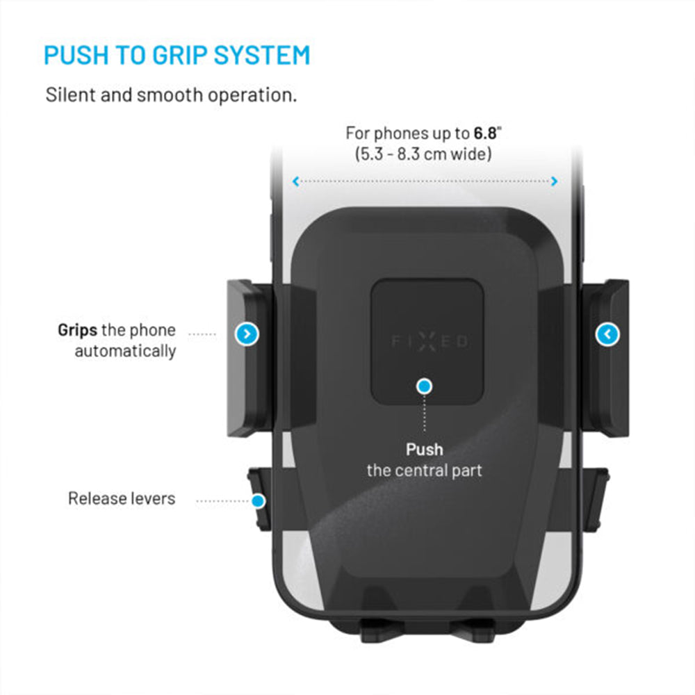 Soporte Auto Fixed Iconiq Lock, Universal, Negro