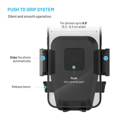 Soporte Auto Fixed Iconiq Lock, Universal, Negro