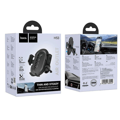 Soporte para Auto HOCO H53, Universal, Negro
