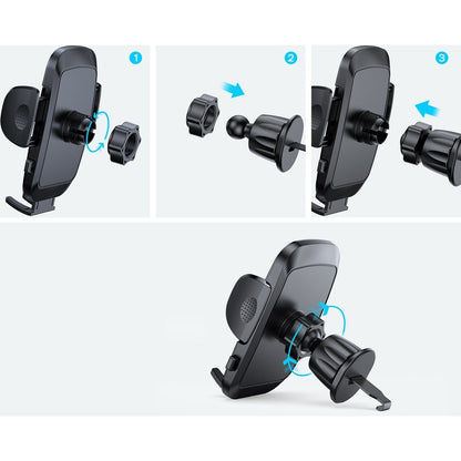 Soporte para Auto Joyroom JR-ZS259 Vent, 4.7 pulgadas - 6.9 pulgadas, Negro