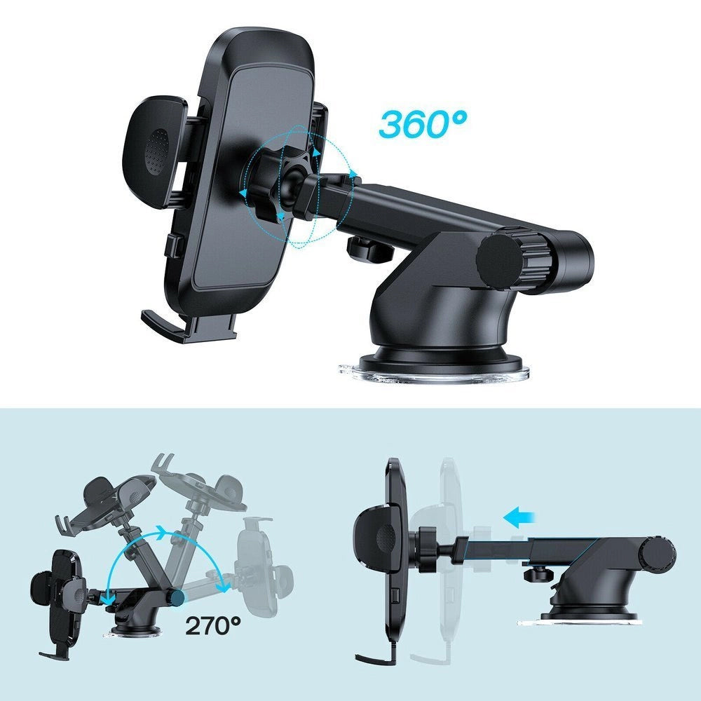 Soporte para Auto Joyroom JR-ZS259-2 Dash, 4.7 pulgadas - 6.9 pulgadas, Negro