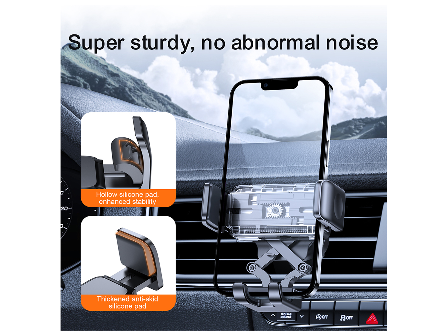 Soporte para Auto Joyroom JR-ZS283 Vent, 4.7 pulgadas - 6.7 pulgadas, Negro