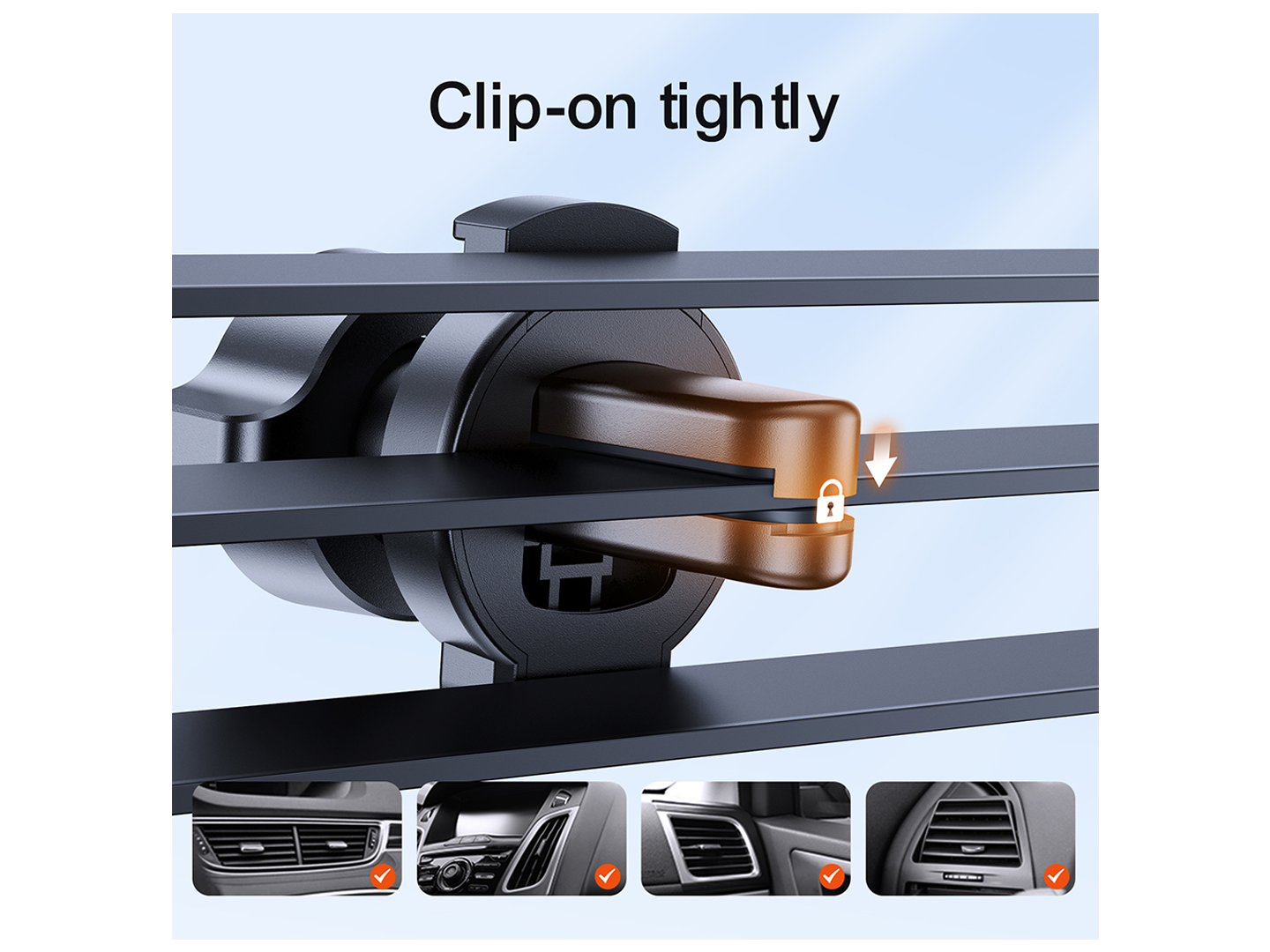 Soporte para Auto Joyroom JR-ZS283 Vent, 4.7 pulgadas - 6.7 pulgadas, Negro