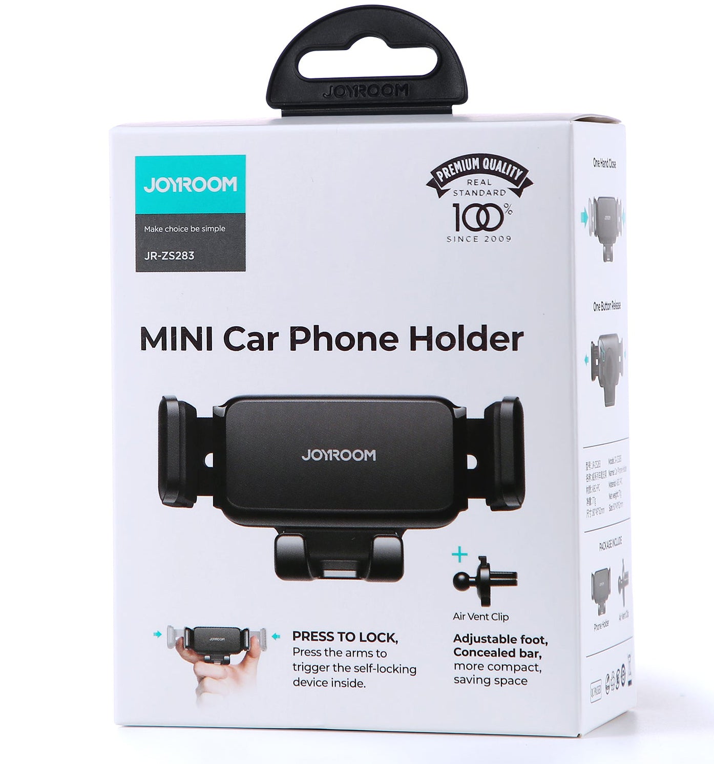 Soporte para Auto Joyroom JR-ZS283 Vent, 4.7 pulgadas - 6.7 pulgadas, Negro