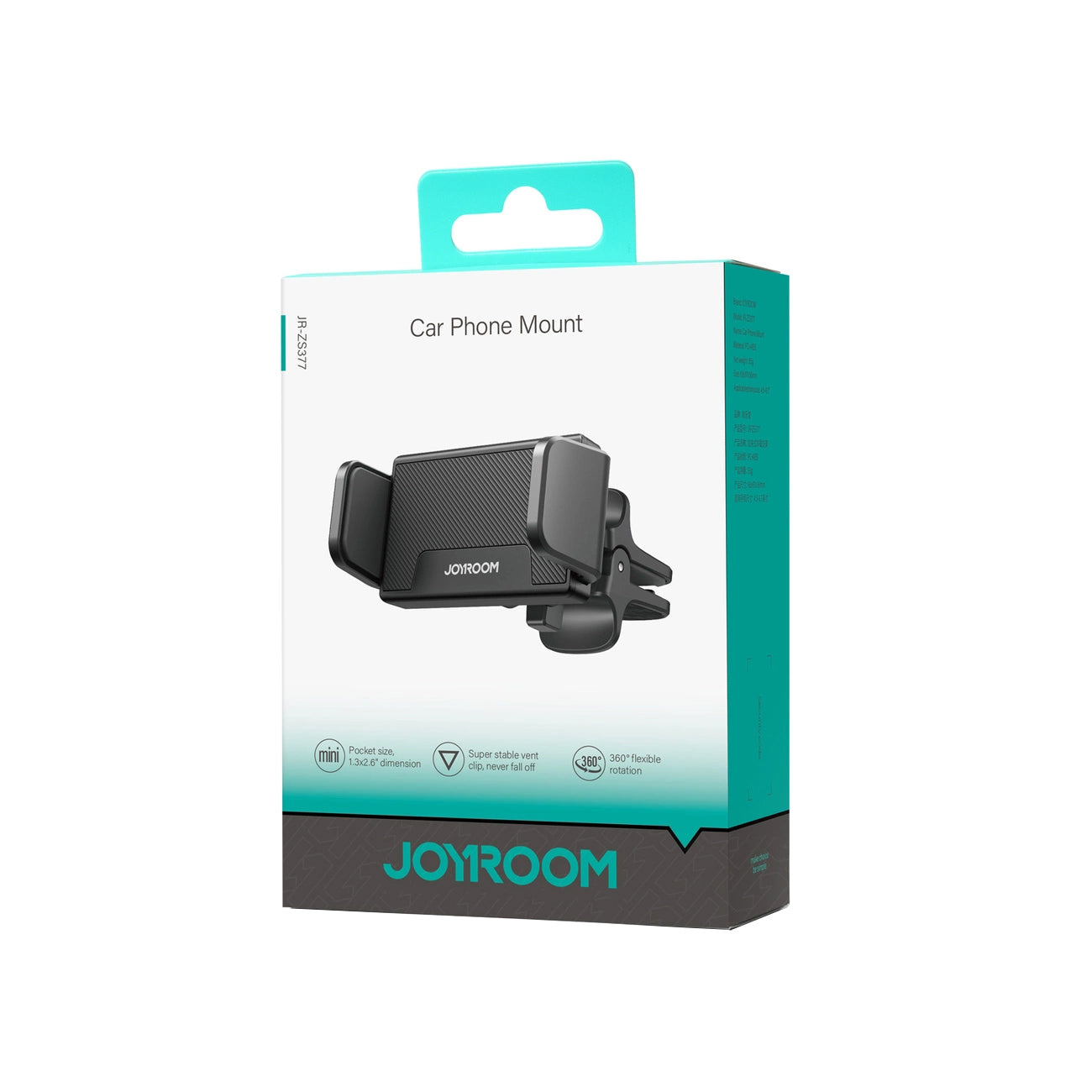 Soporte para coche Joyroom JR-ZS377, 4.5 pulgadas - 6.7 pulgadas, Negro