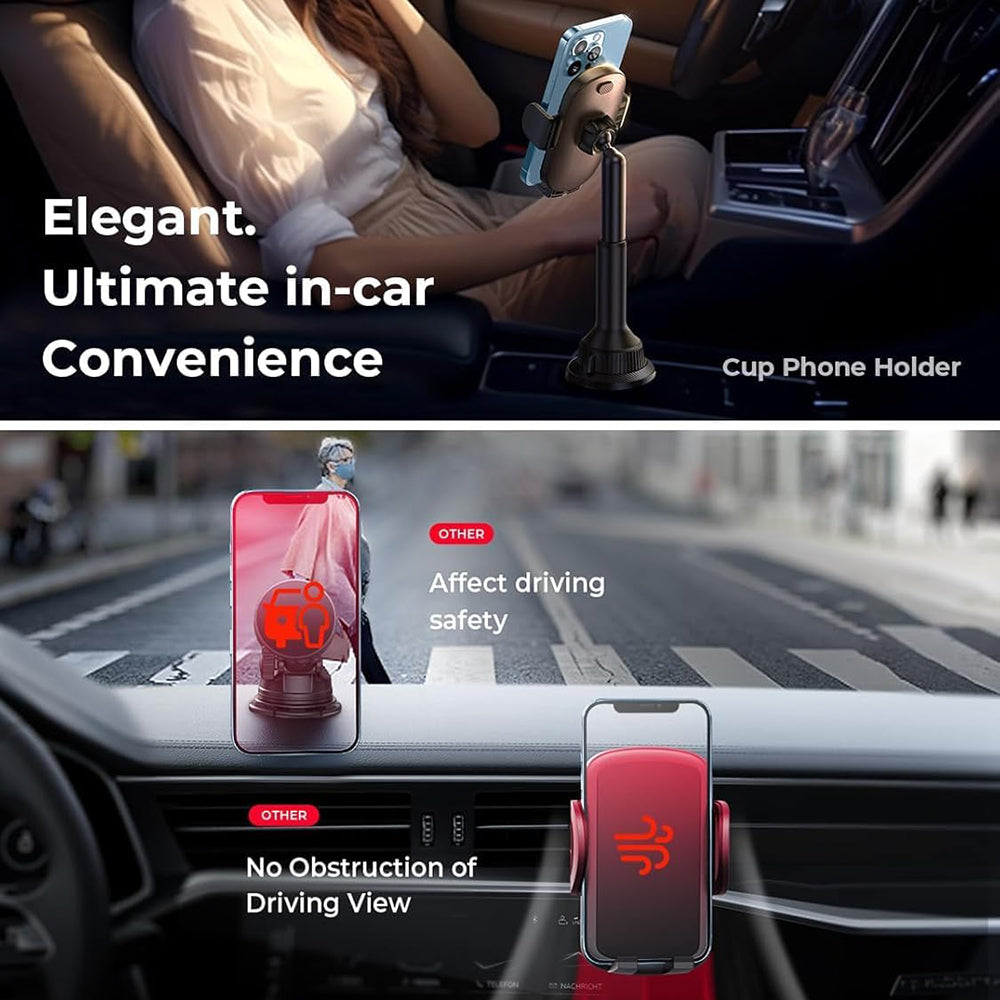 Lisen Car Holder, 4.7inch - 7.2inch, Black YL0220100001