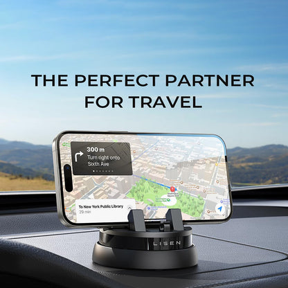 Soporte Auto Lisen para Teléfono / Tableta con grosor 6mm - 13mm, Negro YL0224060015