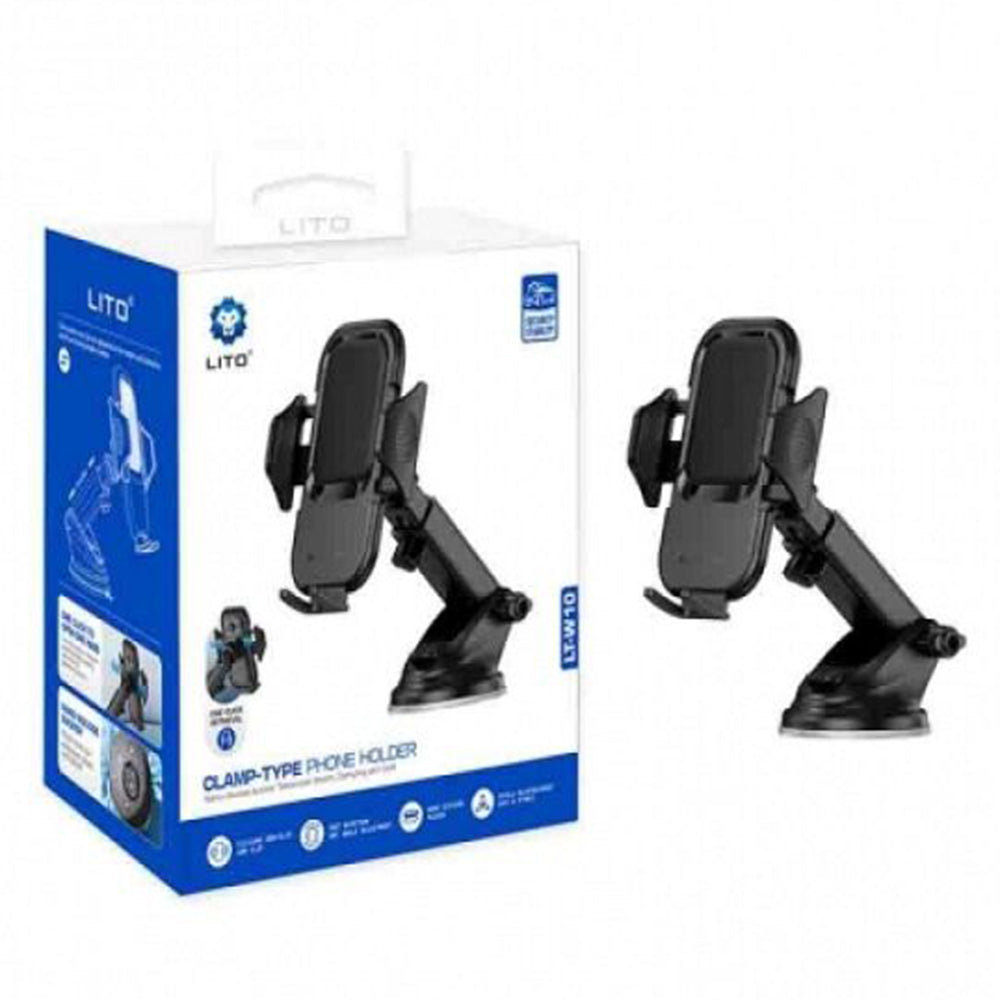 Soporte Auto Lito LT-W10, Universal, Gris