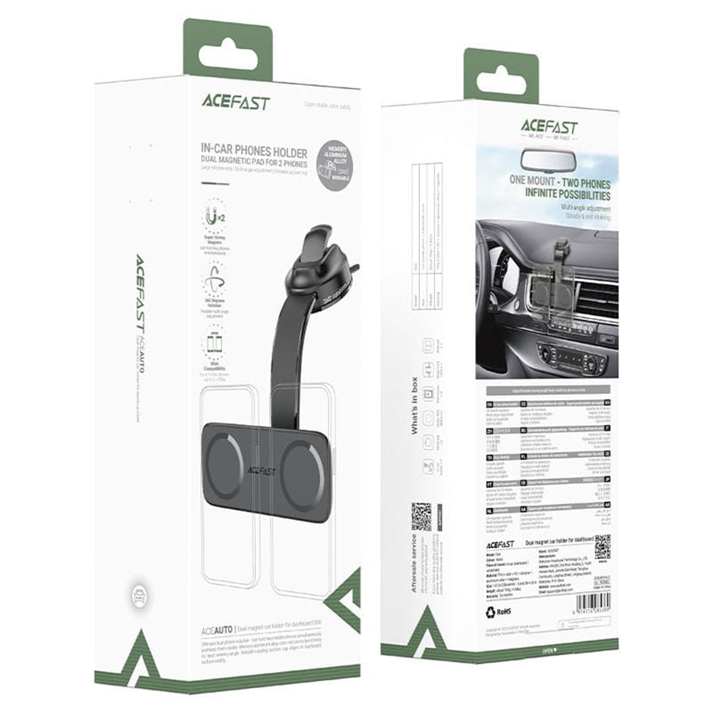 Soporte Magnético para Auto Acefast D60, Universal, Negro