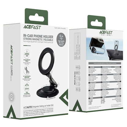 Soporte Auto Magnético Acefast D64, Universal, Negro