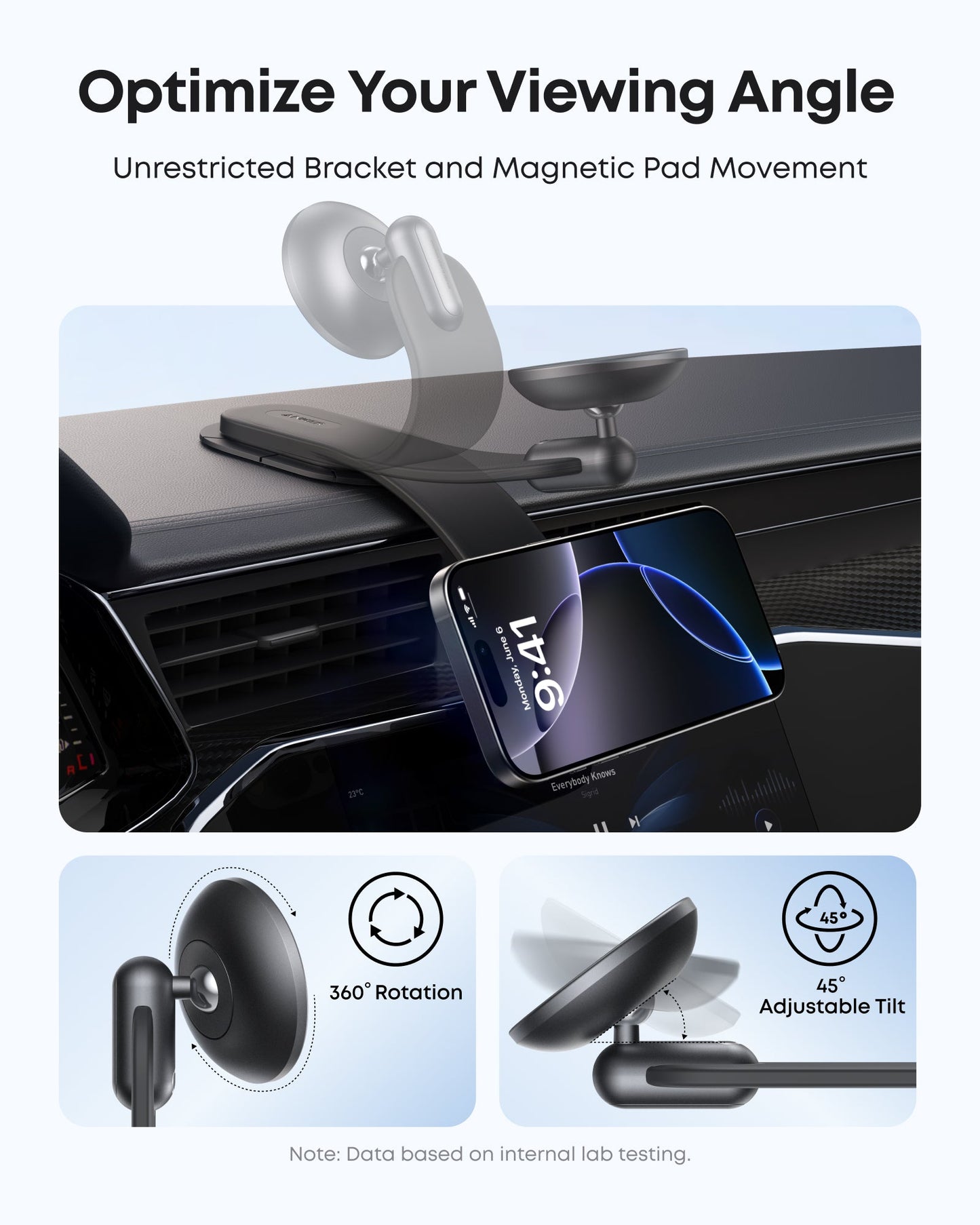 Soporte Magnético para Auto Anker Nano, Universal, Negro A9110H11