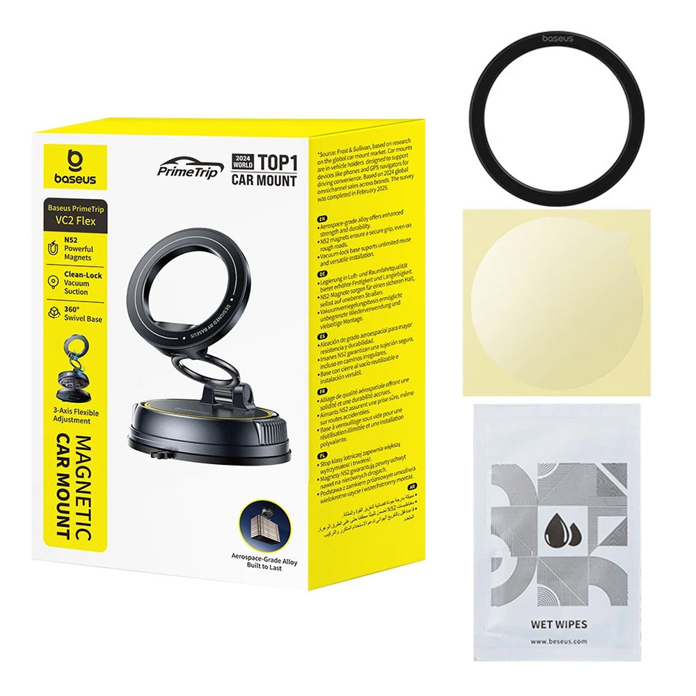 Soporte Auto Magnético Baseus PrimeTrip VC2 Flex, Universal, Negro C0013803