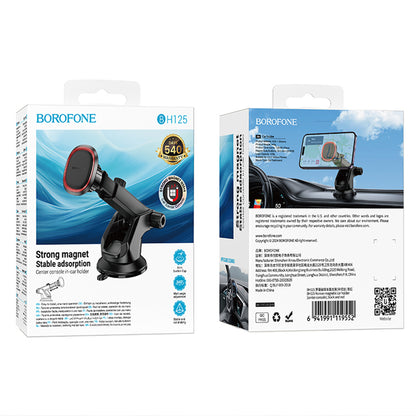 Soporte Auto Magnético Borofone BH125 Roman, Universal, Negro