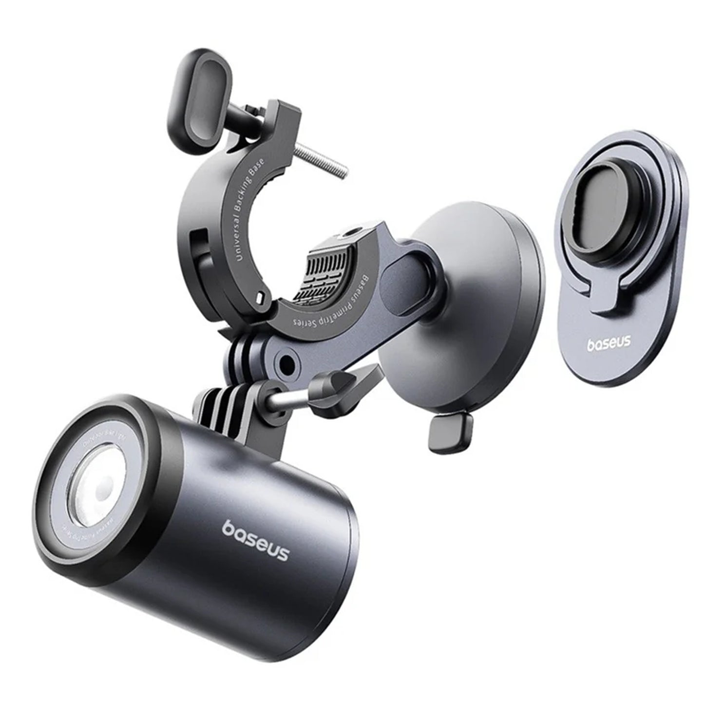 Soporte para Bicicleta con Linterna Baseus PrimeTrip, Universal, Negro C12569000121-00