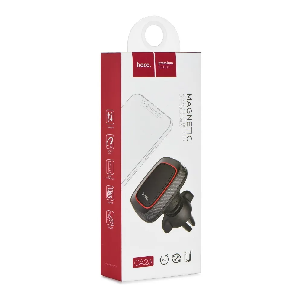 Soporte para Auto Magnético HOCO CA23, Universal, Negro