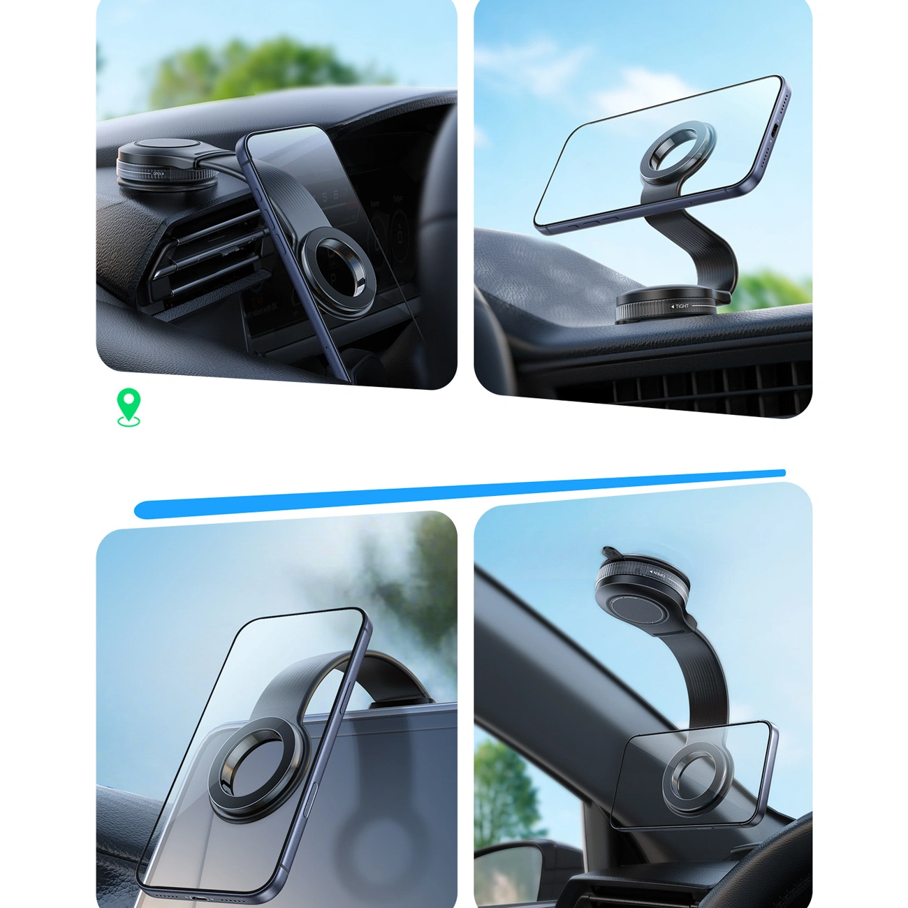 Soporte Magnético para Auto Joyroom JR-ZS518, Universal, Negro