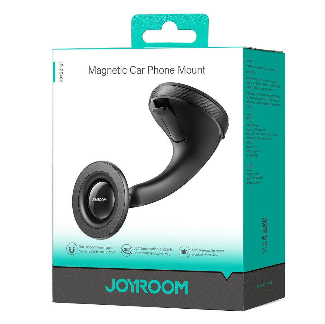 Joyroom JR-ZS406 Soporte magnético para coche, universal, negro 
