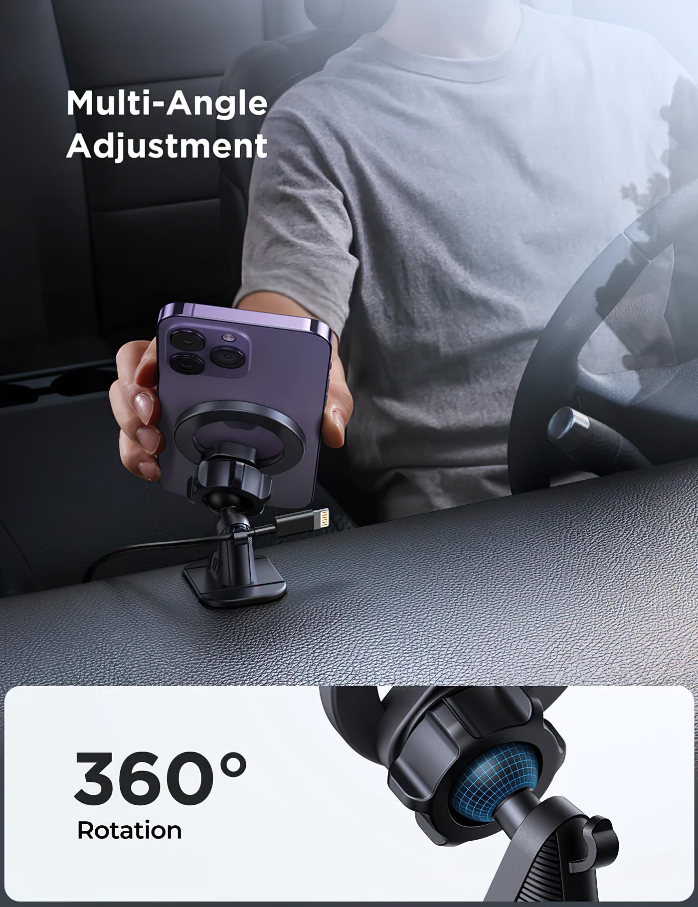 Soporte Magnético para Auto Joyroom JR-ZS376, Negro